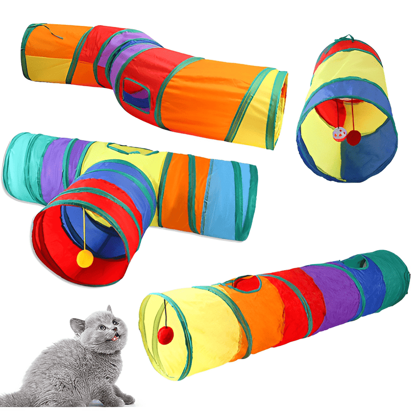 brinquedo para gatos, túnel para gatos, labirinto para gatos, brinquedo interativo para gatos, túnel para gatinho, túnel colorido para gatos, mundomiauauau, miauauau