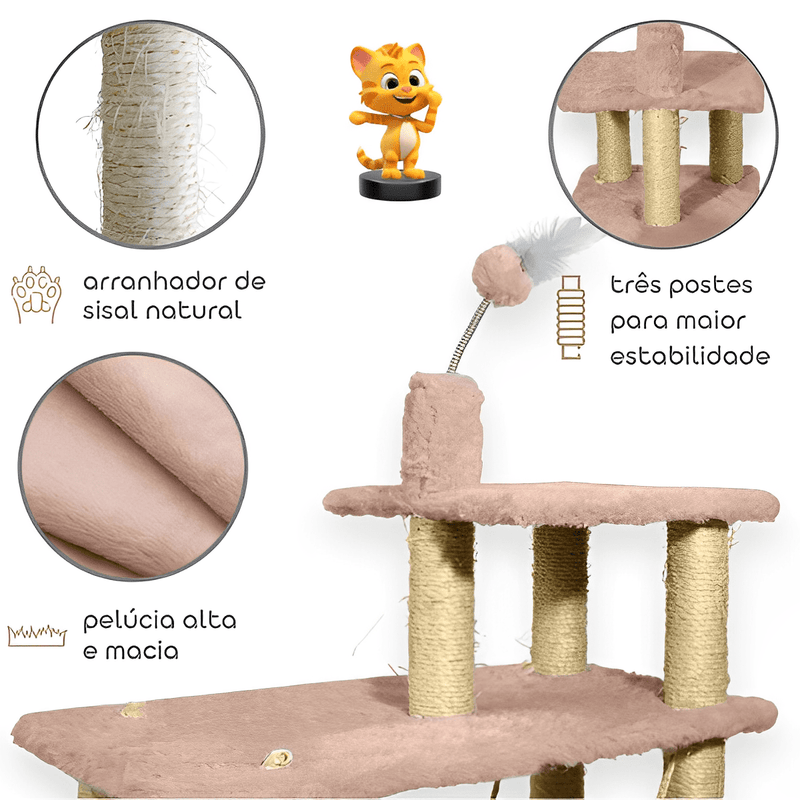 arranhador para gato, playground para gato, parquinho para gato, rede para gato, brinquedo para gato, mundomiauauau, miauauau