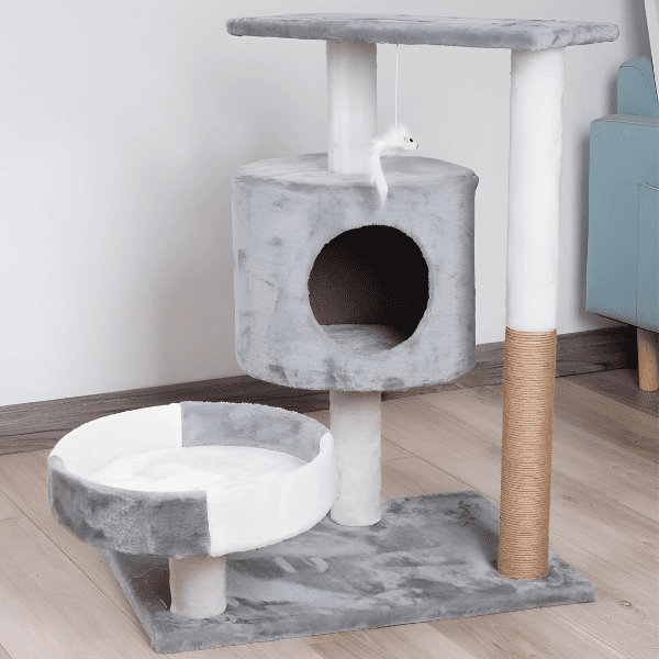 arranhador para gato, playground para gato, arranhador de sisal para gato, brinquedo para gatos, toca para gatos, brinquedo interativo para gatos, mundomiauauau, miauauau