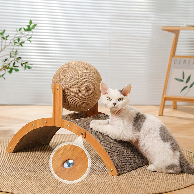 arranhador para gato, proteção de sofá para gato, bola de sisal para gato, arranhador 2 em 1 para gato, mundo miauauau, miauauau