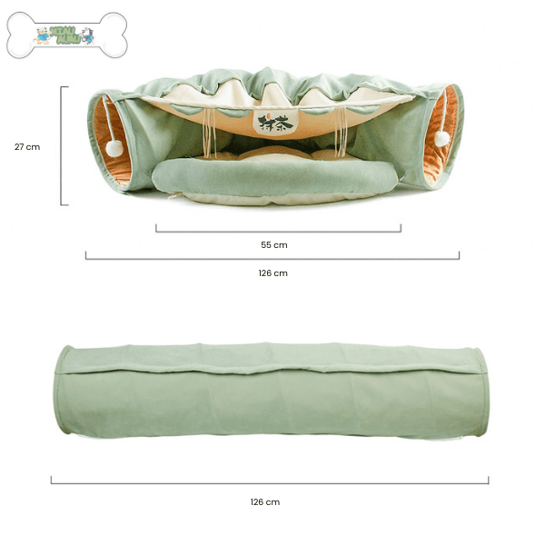 cama para gato, caminha para gato, cama com túnel, caminha com túnel, túnel para gatos, cama túnel para gato, cama toca para gato, mundomiauauau, miauauau