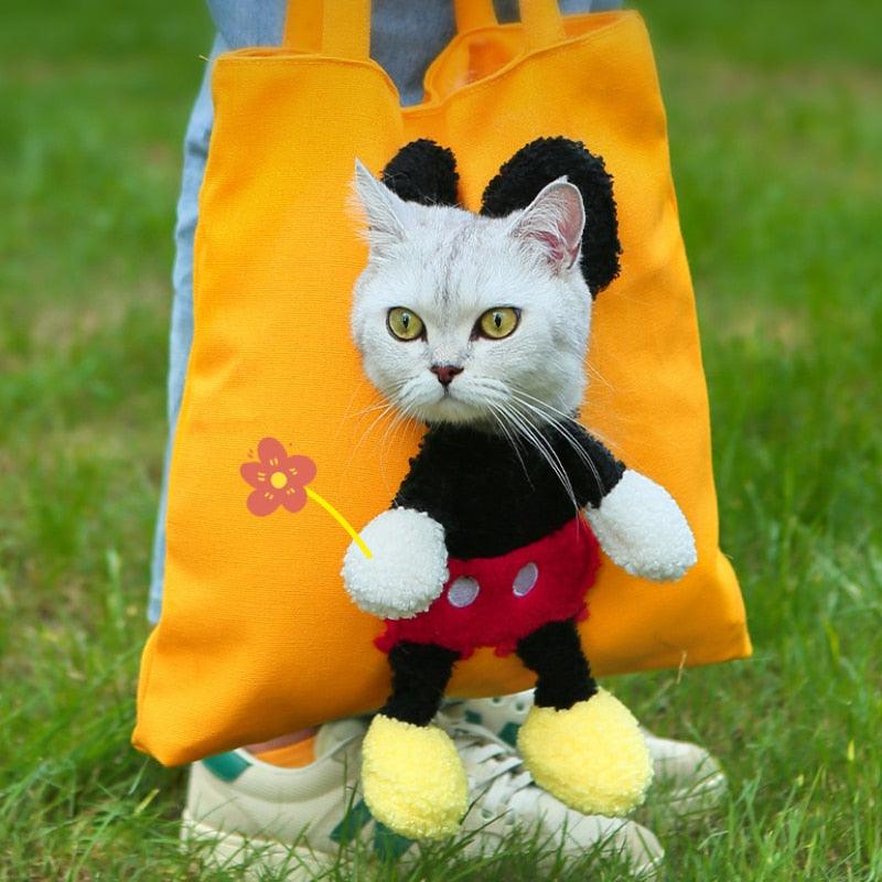 Bolsa de Transporte para Cachorros e Gatos - Mickey Bag - mundomiauauau