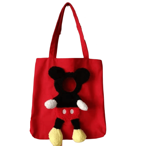 Bolsa de Transporte para Cachorros e Gatos - Mickey Bag - mundomiauauau